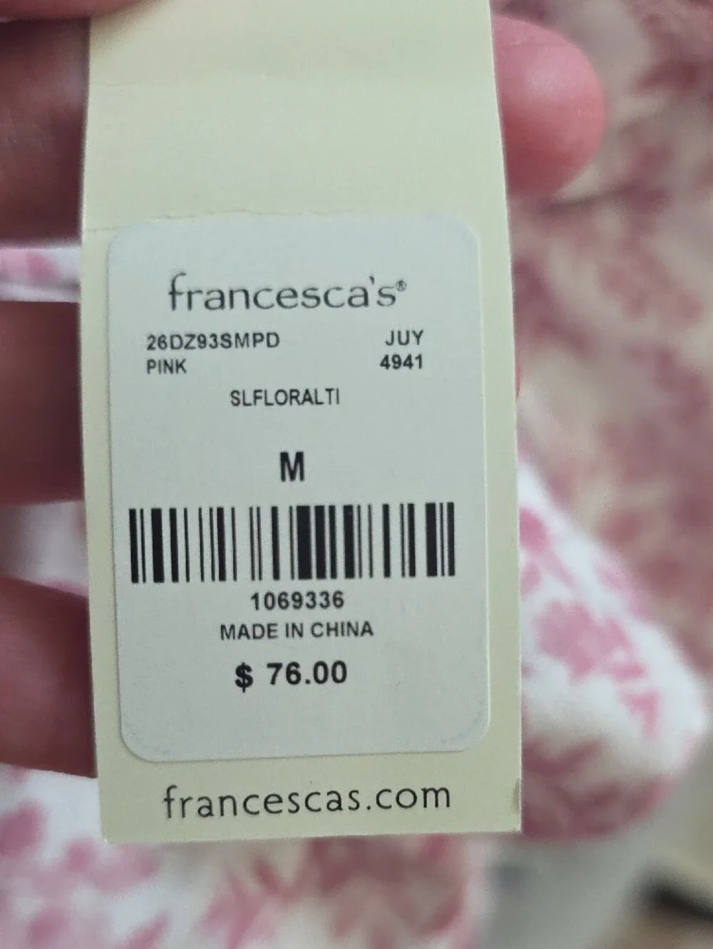 Francesca's Collections Pink Floral Tie-Shoulder Midi Dress - Picture 8 of 8